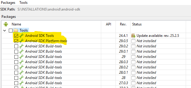 Setup ANDROID SDK in windows – INFOMATIX